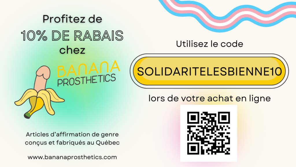 Nouveauté: 10% de rabais chez Banana Prosthetics pour nos membres